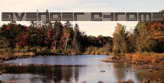 Avenger Chrome Font examples