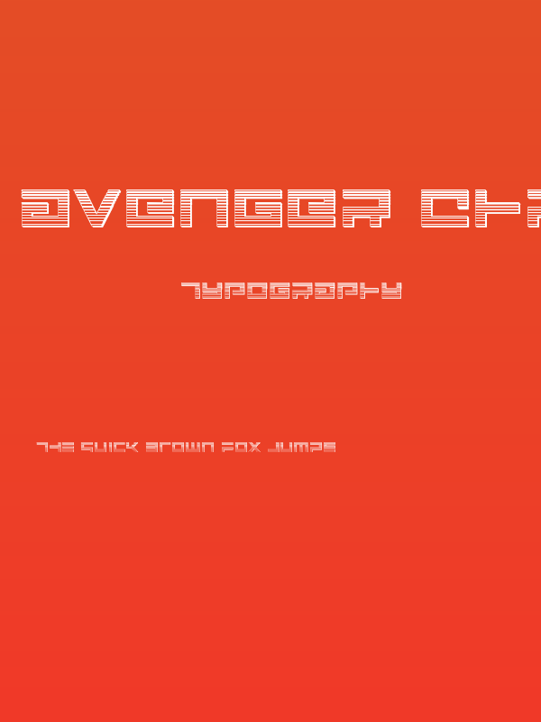 Avenger Chrome Poster