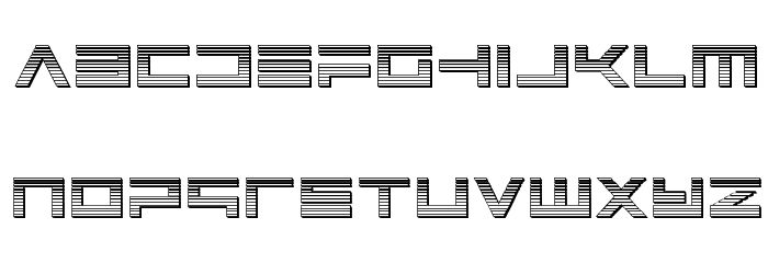 Avenger Chrome Font LOWERCASE