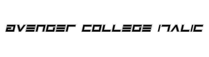 Avenger College Italic  Descarca Fonturi Gratis