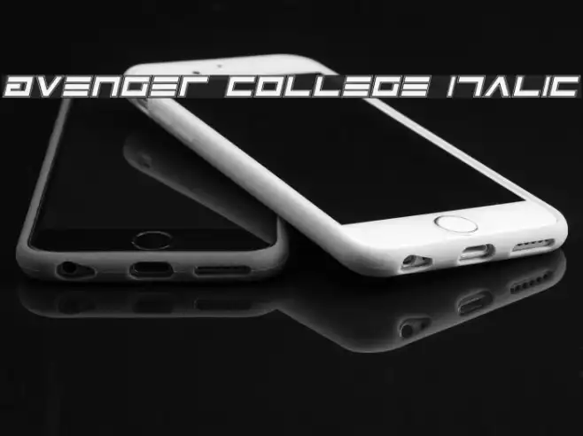 Avenger College Italic Example 1