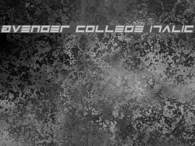 Avenger College Italic Example 2