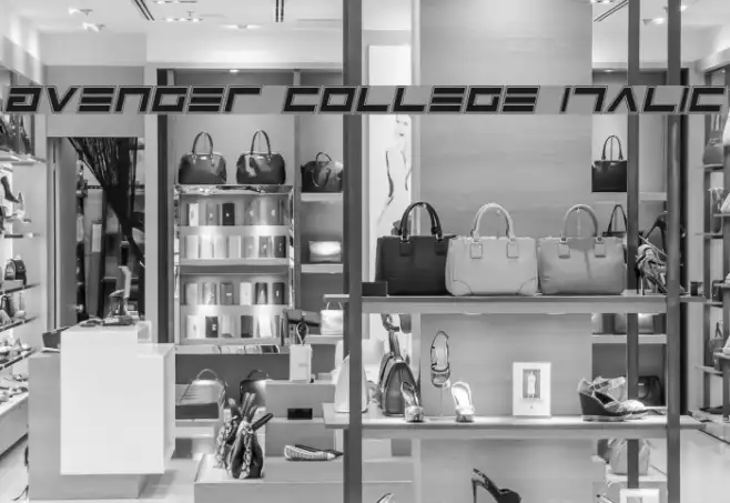 Avenger College Italic Example 3