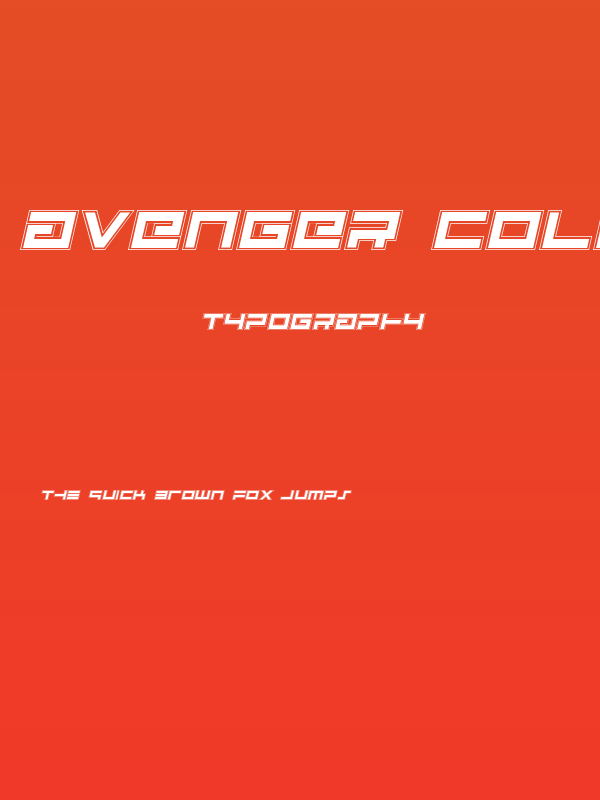 Avenger College Italic Poster