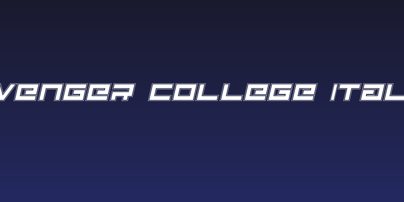 Avenger College Italic Social Header