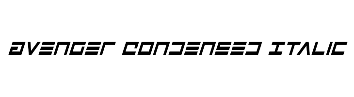 Avenger Condensed Italic  Free Fonts Download