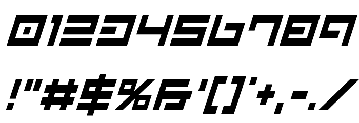 Avenger Condensed Italic Font OTHER CHARS