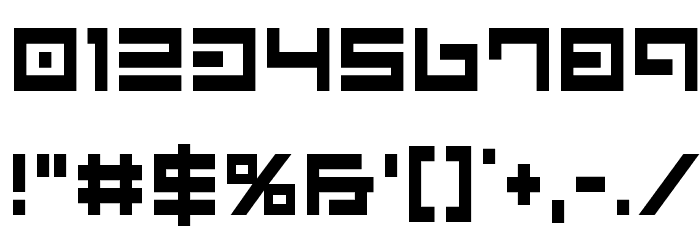 Avenger Condensed Font OTHER CHARS