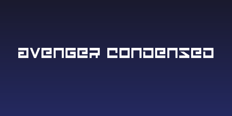 Avenger Condensed Social Header