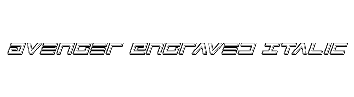 Avenger Engraved Italic  les polices de caractères gratuit tlcharger