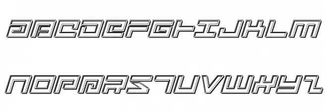 Avenger Engraved Italic Polices MAJUSCULES