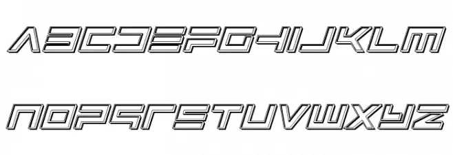 Avenger Engraved Italic 字体 小写