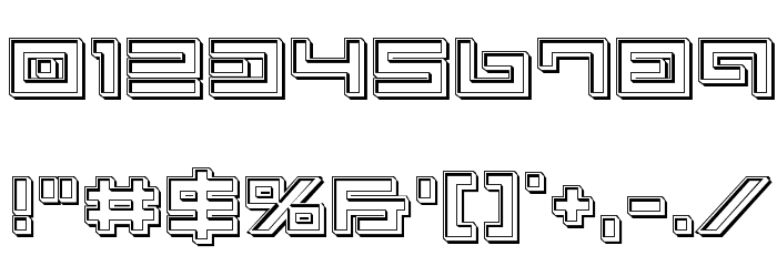 Avenger Engraved Font OTHER CHARS