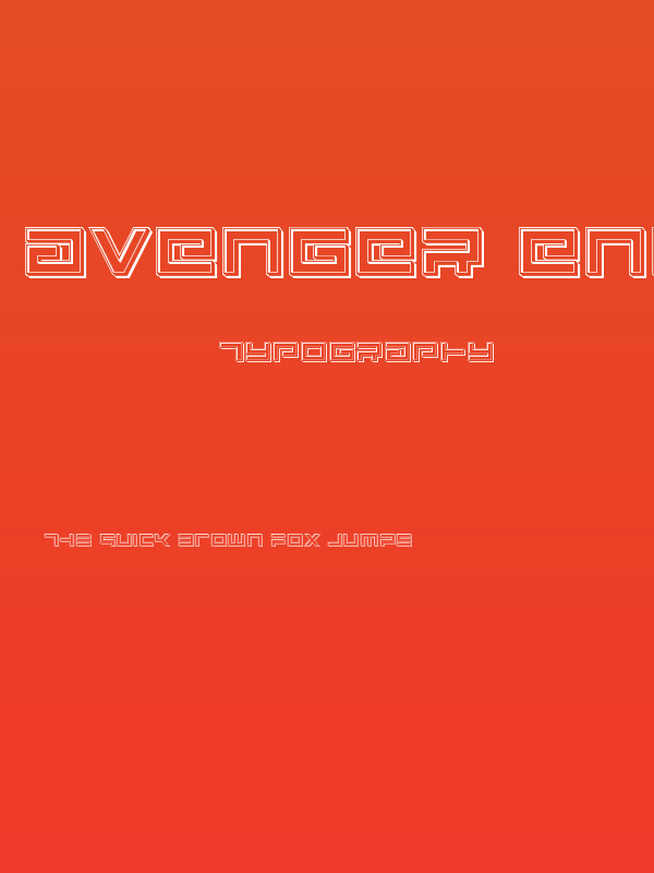 Avenger Engraved Poster