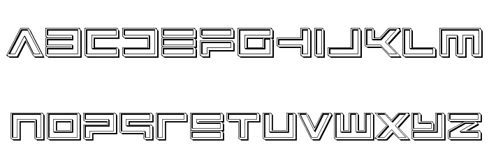 Avenger Engraved Font LOWERCASE