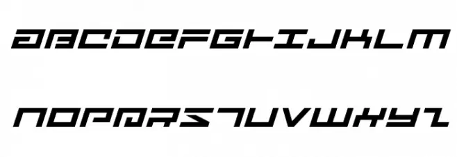 Avenger Expanded Italic फ़ॉन्ट अपरकेस