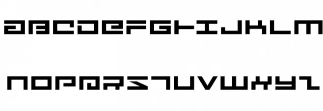 Avenger Expanded Schriftart Groß