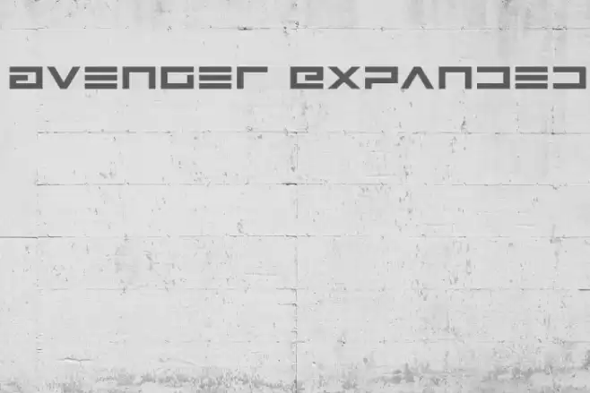 Avenger Expanded Font examples