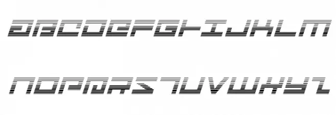 Avenger Gradient Italic خط أحرف كبيرة