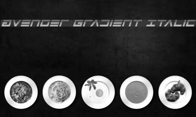 Avenger Gradient Italic Example 3