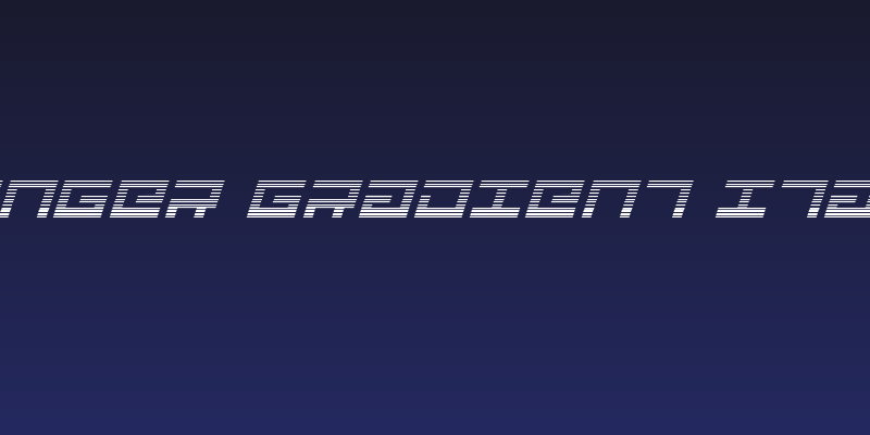 Avenger Gradient Italic Social Header