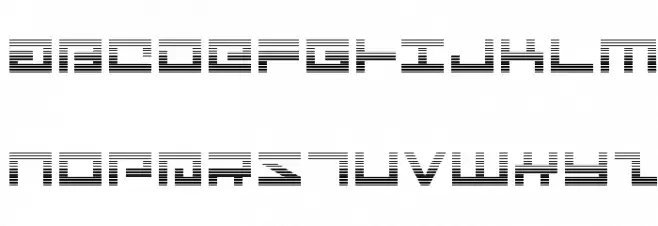 Avenger Gradient フォント 大文字