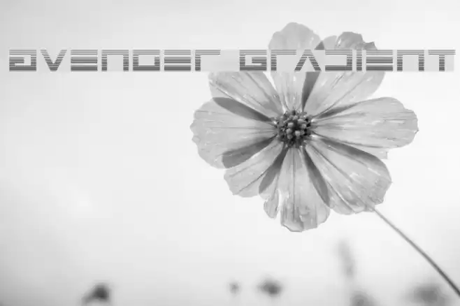 Avenger Gradient Font examples