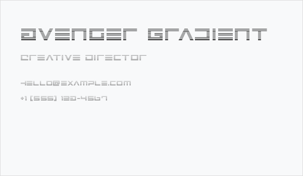 Avenger Gradient Business Card