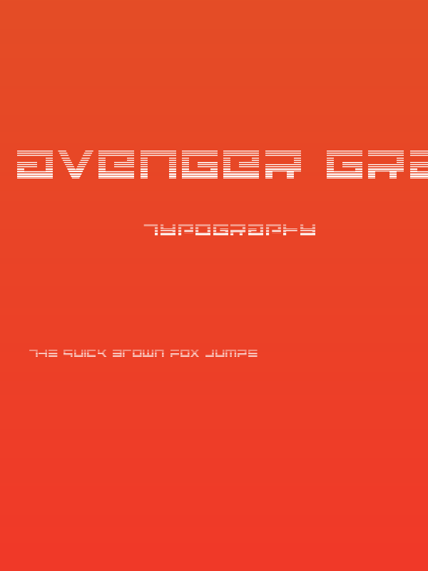 Avenger Gradient Poster