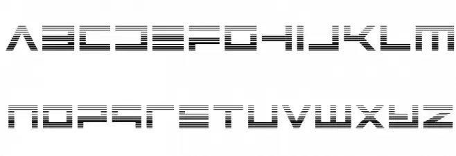 Avenger Gradient 字体 小写