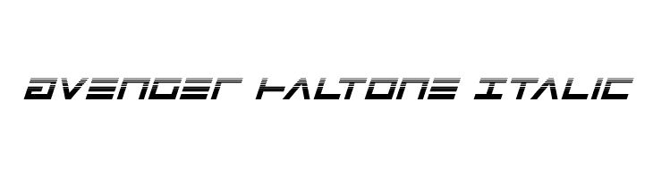 Avenger Haltone Italic  font caratteri gratis