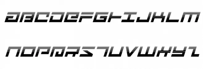 Avenger Haltone Italic 字体 大写