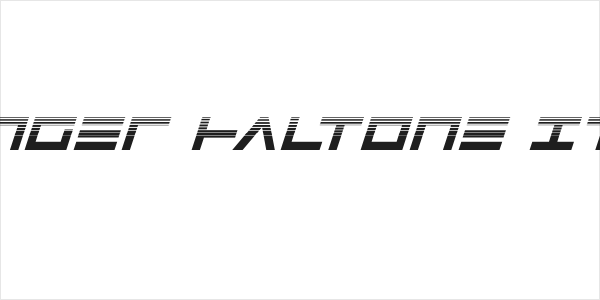 Avenger Haltone Italic Logo
