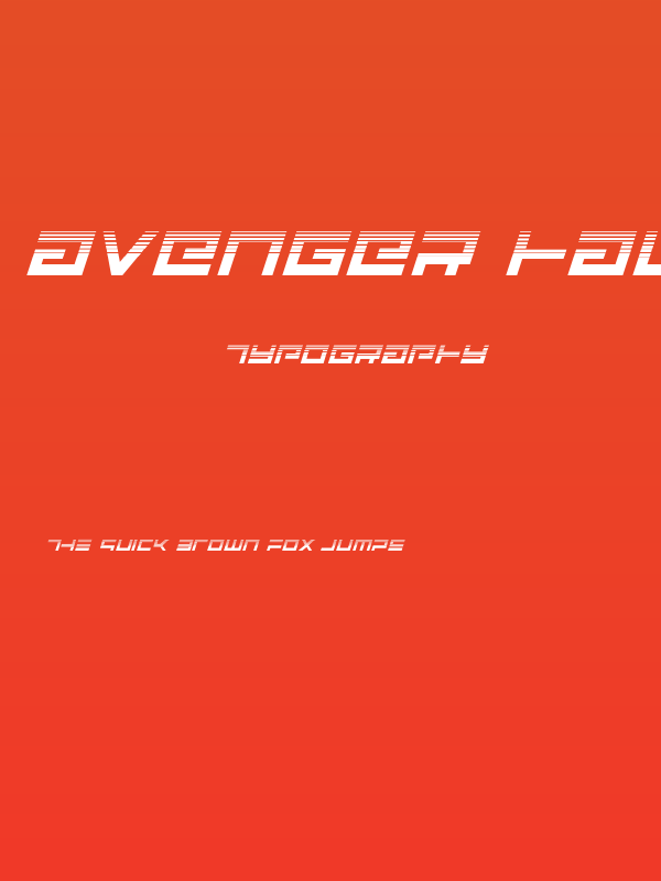 Avenger Haltone Italic Poster
