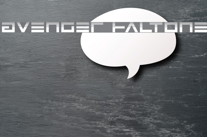 Avenger Haltone Font examples