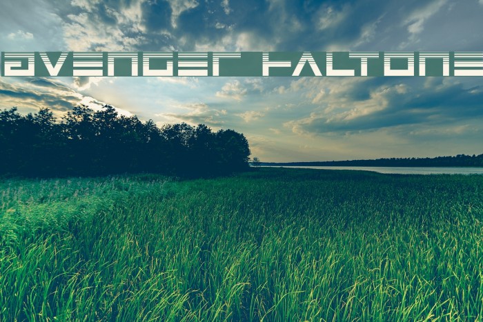 Avenger Haltone Font examples