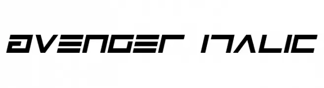 Avenger Italic  Frei Schriftart Herunterladen