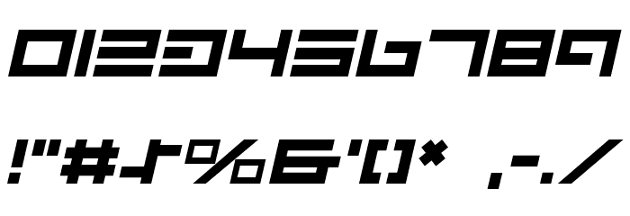 Avenger Italic Font OTHER CHARS
