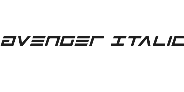 Avenger Italic Logo
