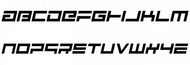 Avenger Italic Schriftart Groß