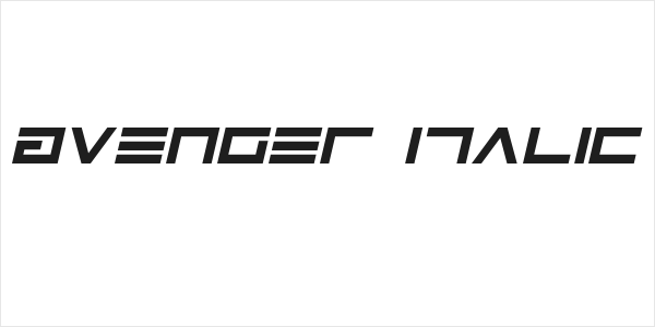 Avenger Italic Logo