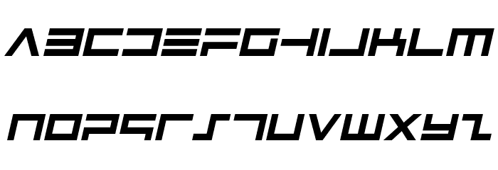 Avenger Italic Font LOWERCASE