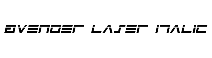 Avenger Laser Italic  baixar fontes gratis