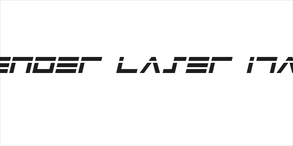 Avenger Laser Italic Logo