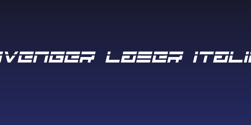 Avenger Laser Italic Social Header