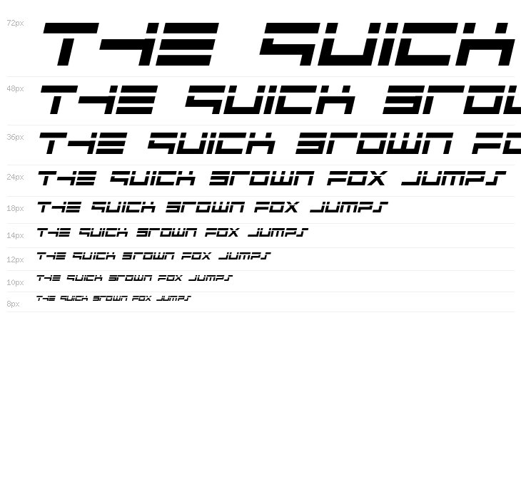 Avenger Laser Italic Waterfall