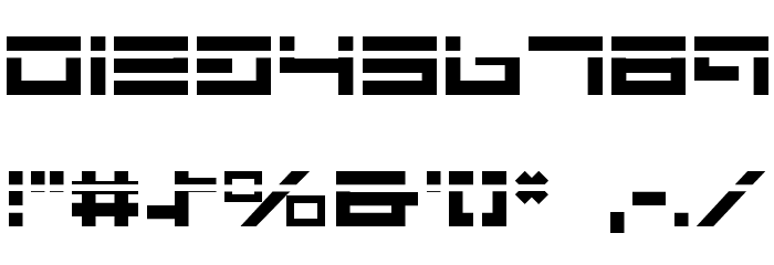 Avenger Laser Font OTHER CHARS