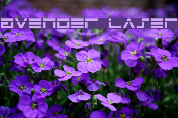 Avenger Laser Font examples