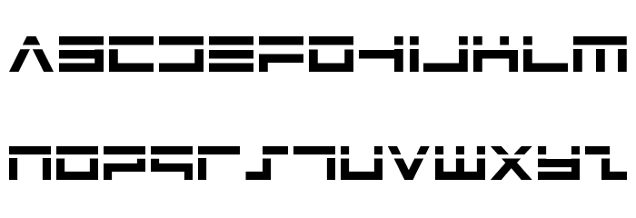 Avenger Laser Font LOWERCASE