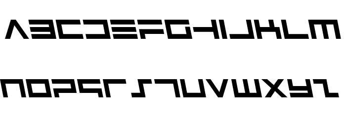 Avenger Leftalic Font LOWERCASE